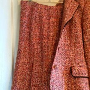 Tweeded two piece blazer and skirt